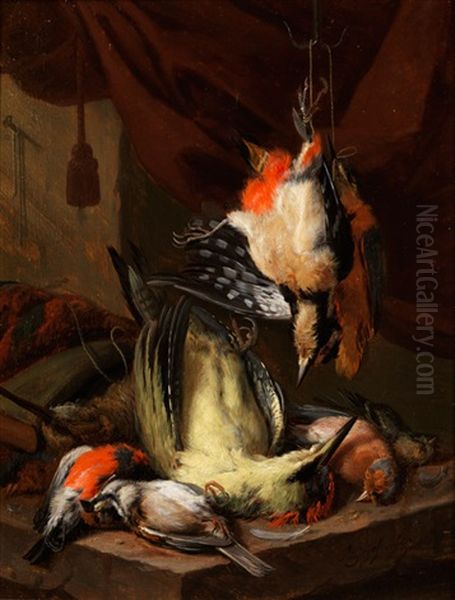 Stilleben Mit Federvieh Oil Painting by Adriaen de Gryef