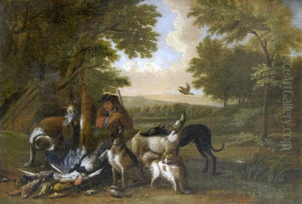 La Halte Du Chasseur Oil Painting by Adriaen de Gryef