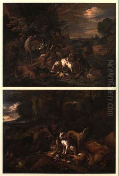 Natures Mortes Au Gibier Oil Painting by Adriaen de Gryef