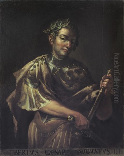 Ritratto Dell'imperatore Tiberio Cesare Augusto Oil Painting by Pietro Francesco Guala