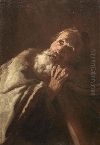 King David With His Harp Oil Painting by Pietro Francesco Guala