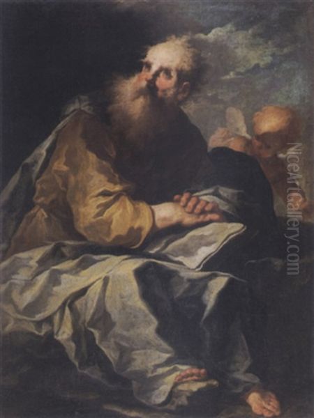 A Male Saint Oil Painting by Pietro Francesco Guala