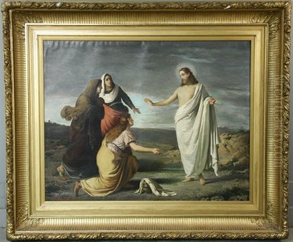 Christ And The Three Marys Oil Painting by Guerrino Guardabassi