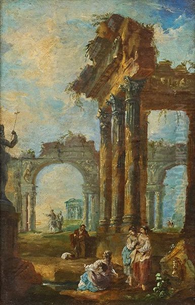 Architekturlandschaft Oil Painting by Francesco Guardi