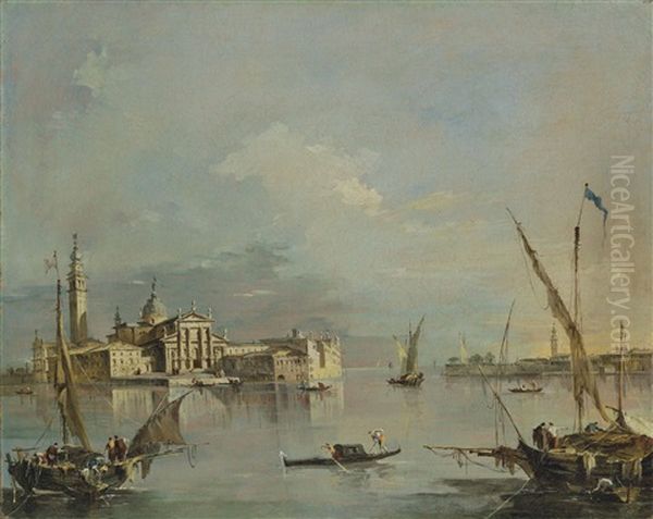 The Island Of San Giorgio Maggiore, Venice, With The Punta Della Giudecca Oil Painting by Francesco Guardi