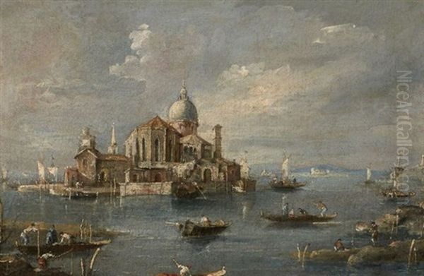 Eglise Sur La Lagune, Venise Oil Painting by Giacomo Guardi