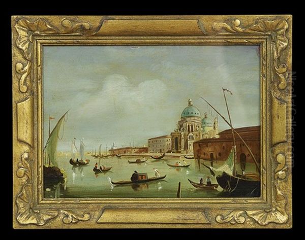 Santa Maria Della Salute Oil Painting by Giacomo Guardi