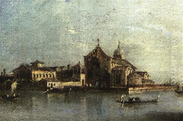 Sant' Elena (+ San Spirito; Pair) Oil Painting by Giacomo Guardi