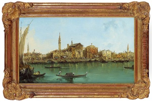 Venedig Mit Der Pieta Kirche Oil Painting by Giacomo Guardi