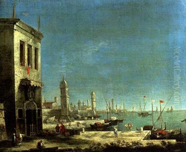 Vue Fantaisiste De Venise Oil Painting by Giacomo Guardi