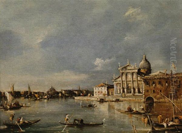 San Giorgio Maggiore Oil Painting by Giacomo Guardi