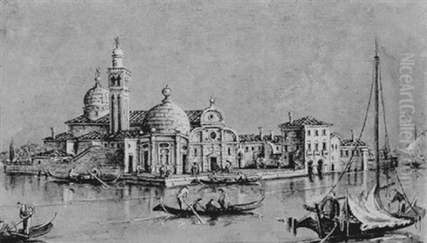 A View Of The Campo Dei Mori, Venice Oil Painting by Giacomo Guardi