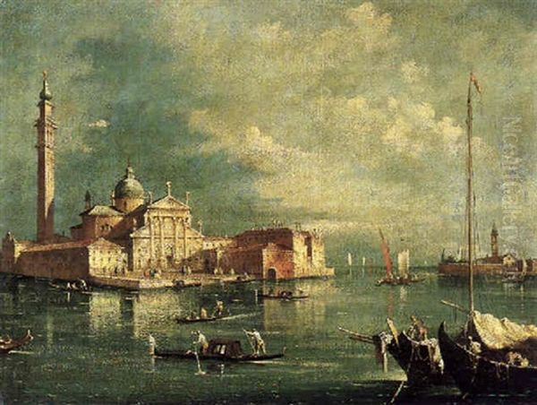 Blick Auf San Giorgio Maggiore Oil Painting by Giacomo Guardi