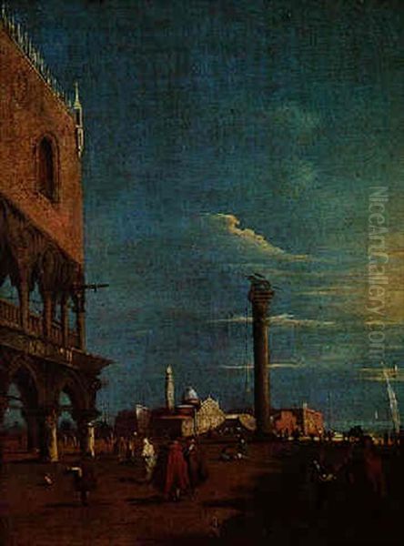 Vue De La Place Saint-marc Oil Painting by Giacomo Guardi