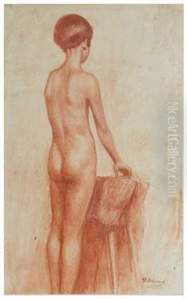 Desnudo Oil Painting by Dionis Verdaguer Baixeras