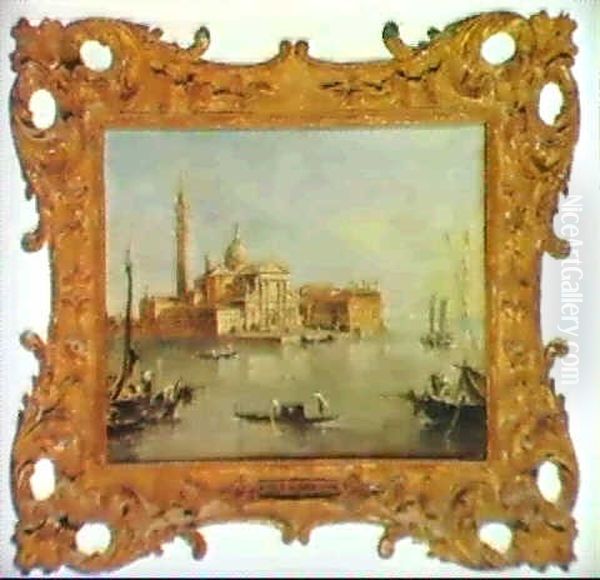 Venice, The Island Of San Giorgio Maggiore Oil Painting by Giacomo Guardi