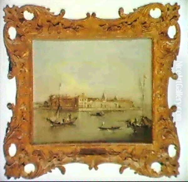 Venice, The Island Of Lazzaretto Nuovo Oil Painting by Giacomo Guardi