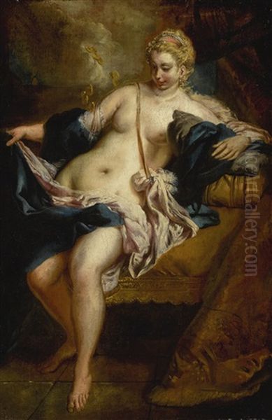 Danae Oil Painting by Giovanni Antonio Guardi