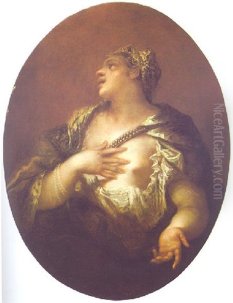 Allegorische Figur Oil Painting by Giovanni Antonio Guardi