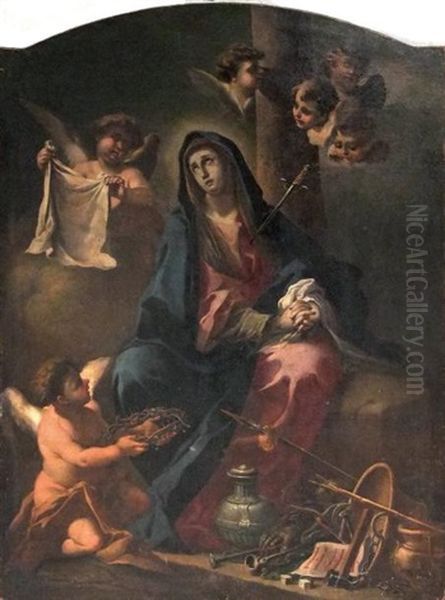 La Vierge Des Sept Douleurs Oil Painting by Domenico Guarino