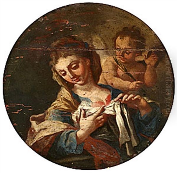 S:ta Agata Oil Painting by Domenico Guarino