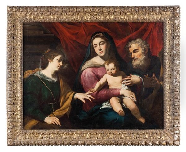 Matrimonio Mistico Di Santa Caterina Oil Painting by Francesco Guarino