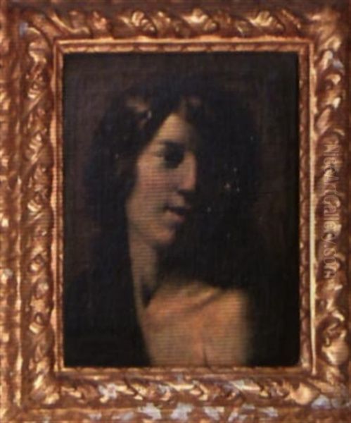 Portrait De Jeune Femme Oil Painting by Francesco Guarino