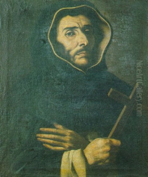 Ritratto Di Frate Domenicano Oil Painting by Francesco Guarino