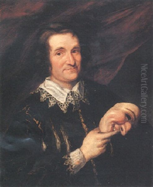 Portrait Of Henry Woodward by Benjamin van der Gucht