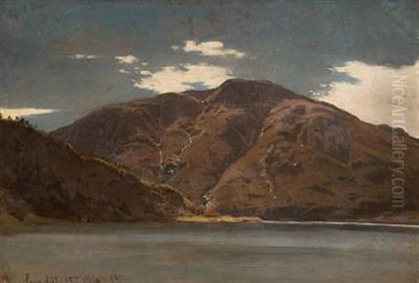 Fra Sogndal Oil Painting by Hans Frederick Gude