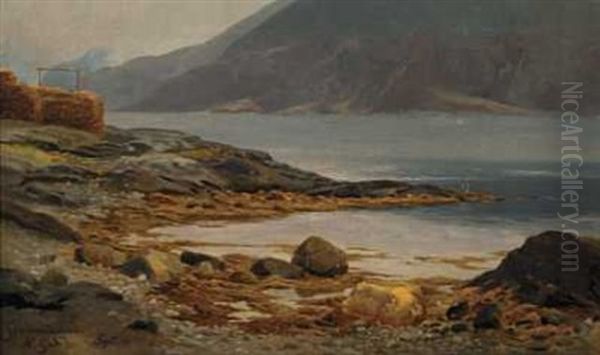 Gjermundshavn Oil Painting by Hans Frederick Gude