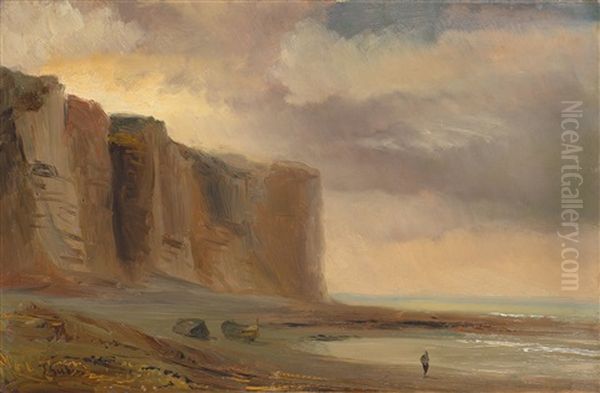 Kuste In Der Normandie by Baron Jean Antoine Theodore Gudin