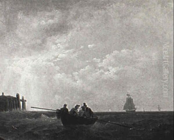 Setting The Lobster Pots by Baron Jean Antoine Theodore Gudin