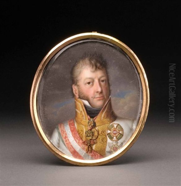 Bildnis Von Karl Philipp Furst Zu Schwarzenberg Oil Painting by Bernhard von Guerard