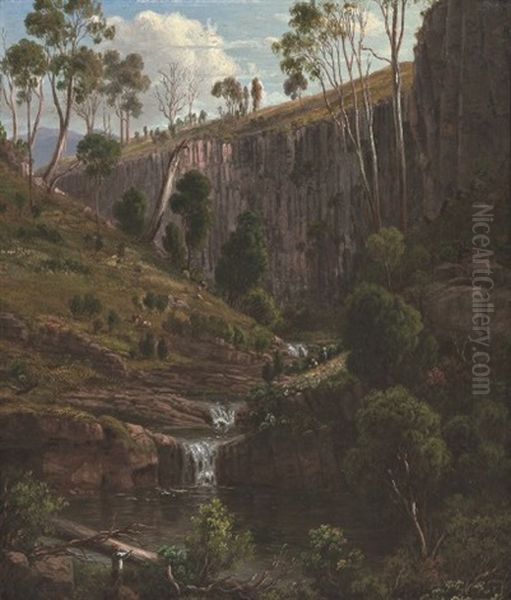 Ravine Near Glenlyon, Upper Loddon, 1870 Oil Painting by Eugen von Guerard