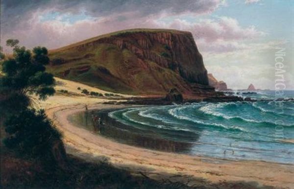 St. Agnes Head, Southern Side Of Phillip Island Oil Painting by Eugen von Guerard