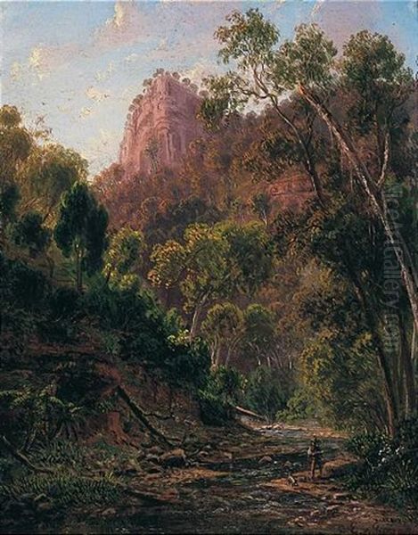 Cumberland Creek, Near Lorne, Victoria Oil Painting by Eugen von Guerard