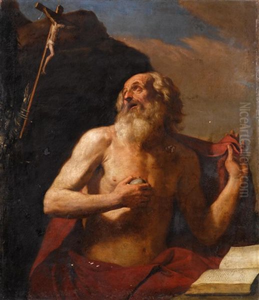 The Penitent Saint Jerome Oil Painting by  Guercino