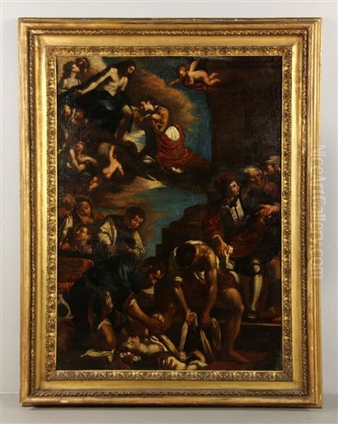 The Burial Of St. Petronilla Oil Painting by  Guercino