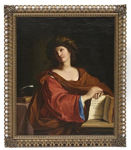 Samian Sibyl Oil Painting by  Guercino