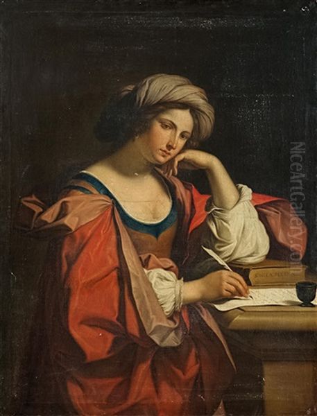 Sibylle Oil Painting by  Guercino