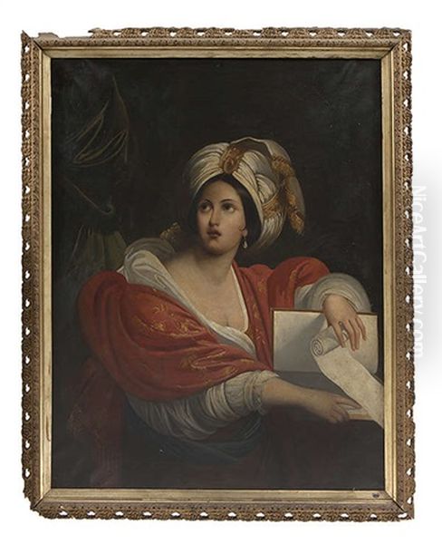 The Cumaean Sibyl Oil Painting by  Guercino