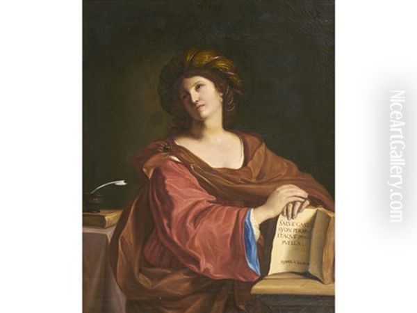 The Samian Sibyl Oil Painting by  Guercino