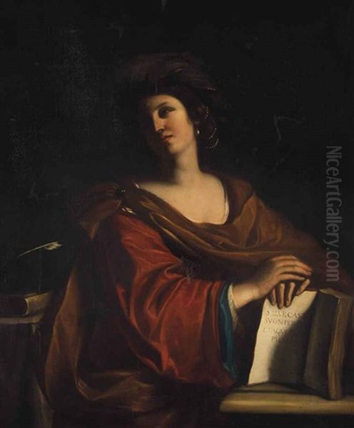 The Samian Sibyl Oil Painting by  Guercino