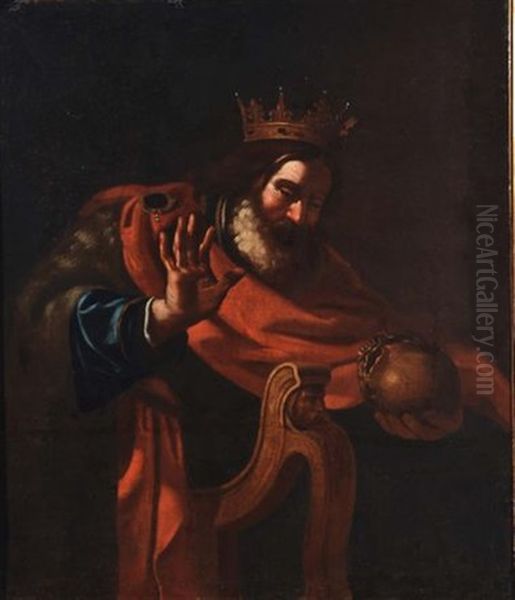 Re Davide Oil Painting by  Guercino