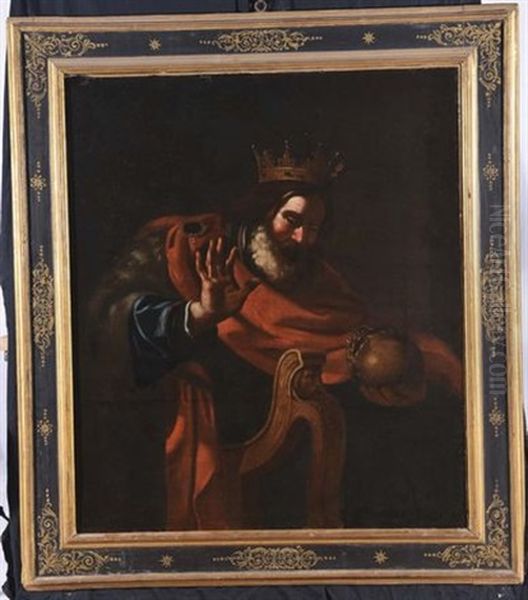 Re Davide Oil Painting by  Guercino