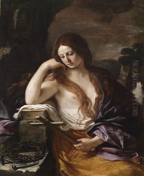 Die Heilige Maria Magdalena Oil Painting by  Guercino