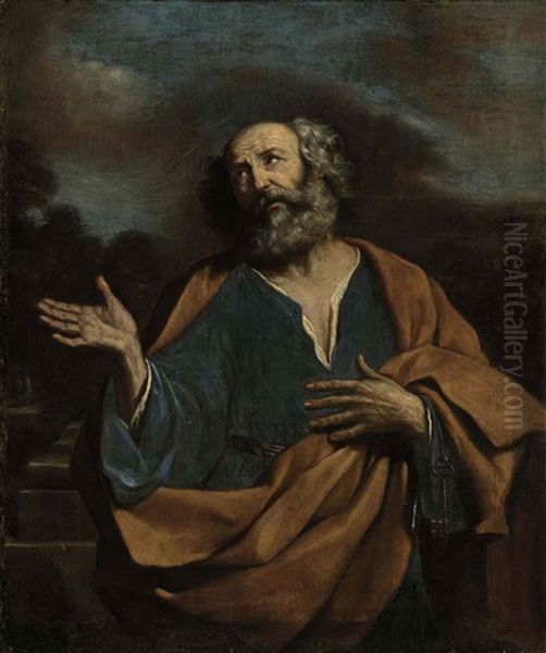 Saint Peter Oil Painting by  Guercino