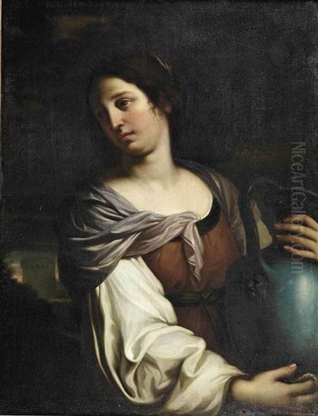 The Woman From Samaria Oil Painting by  Guercino