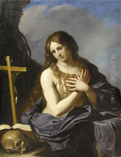 Die Bussende Magdalena Oil Painting by  Guercino